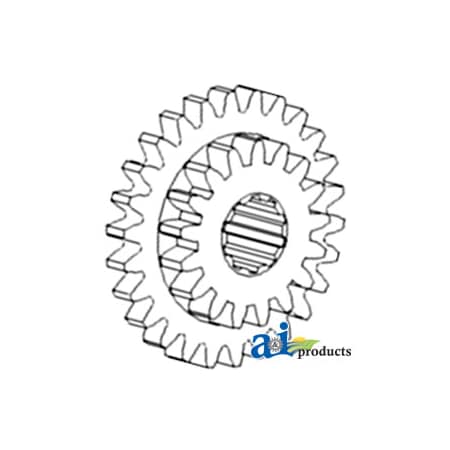A & I Products Gear, 2nd & 3rd Sliding 4" x4" x1" A-350868R1